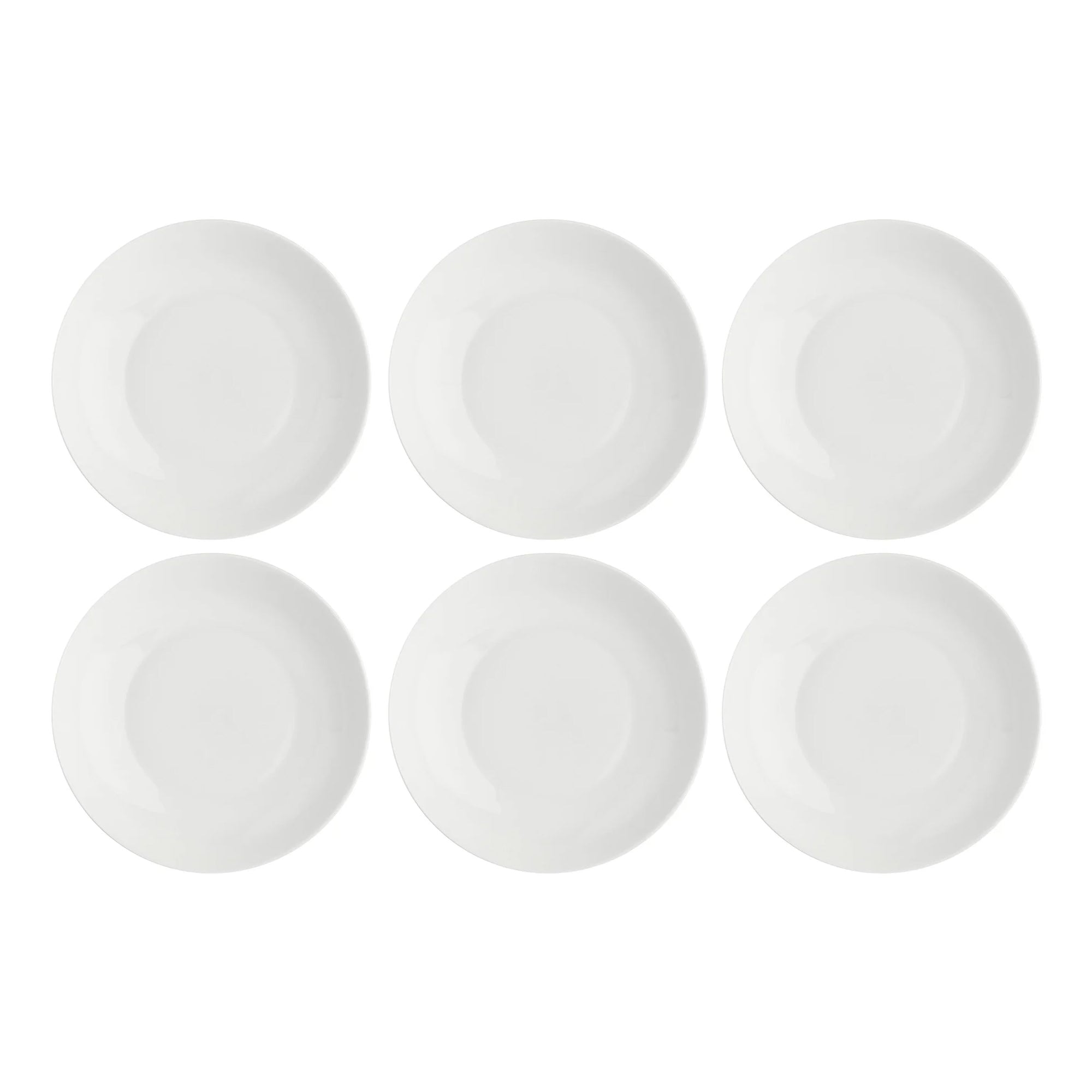 Set da 6, Piatto Fondo Coup, Essenziale La Porcellana Bianca