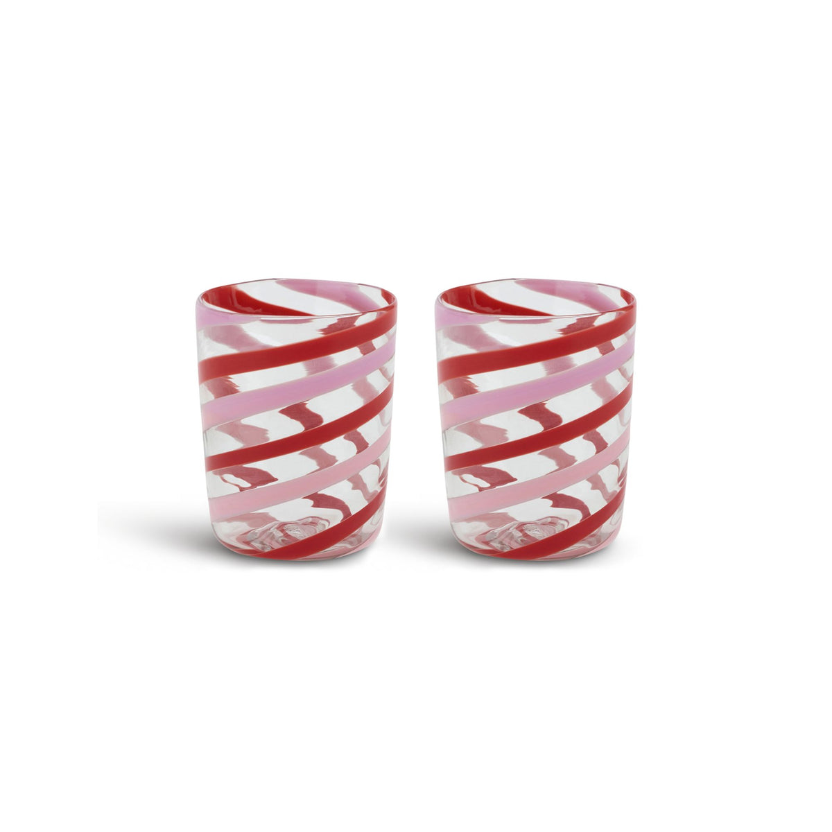 Decorative Glasses X 2 Canna Spiral Lisa Corti