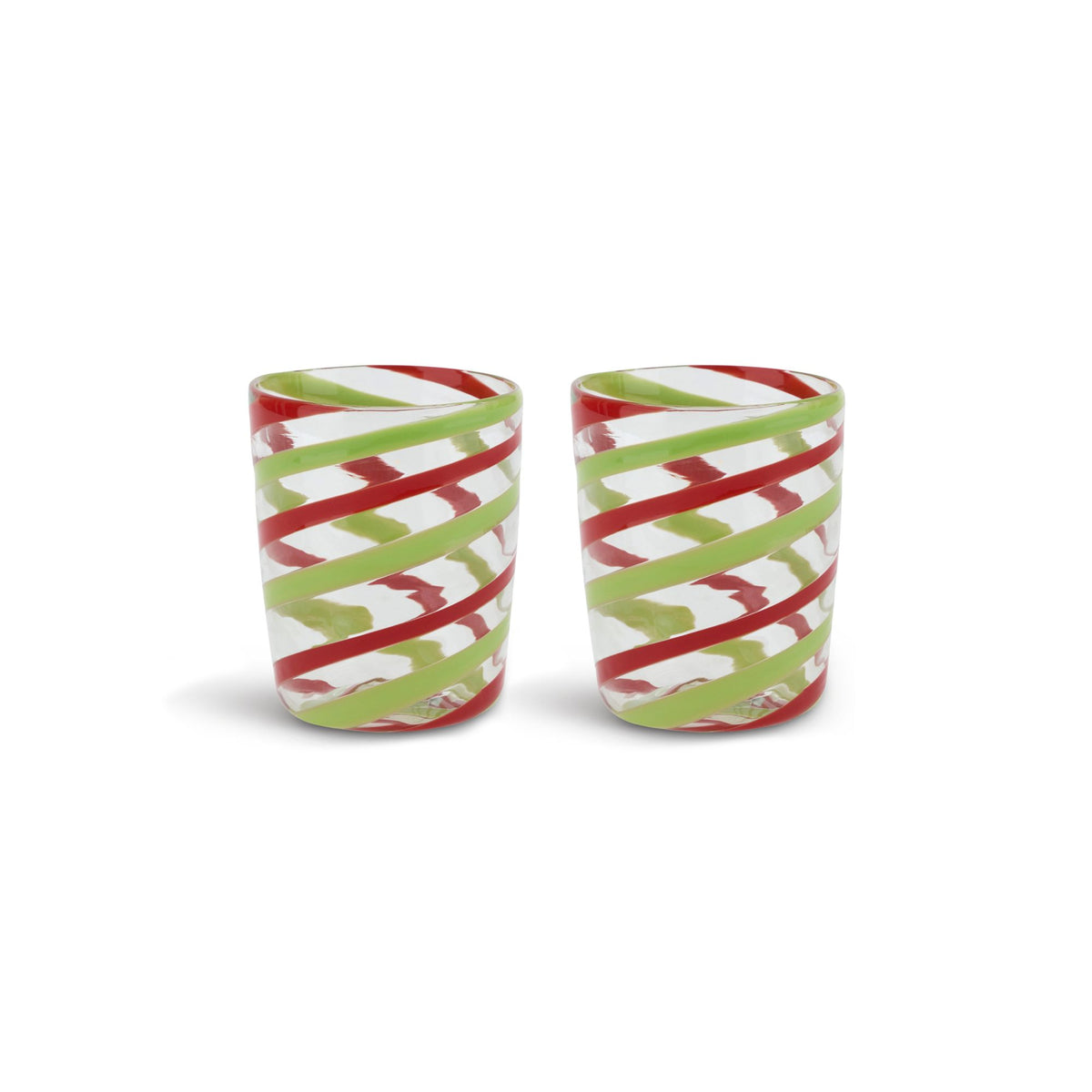 Decorative Glasses X 2 Canna Spiral Lisa Corti