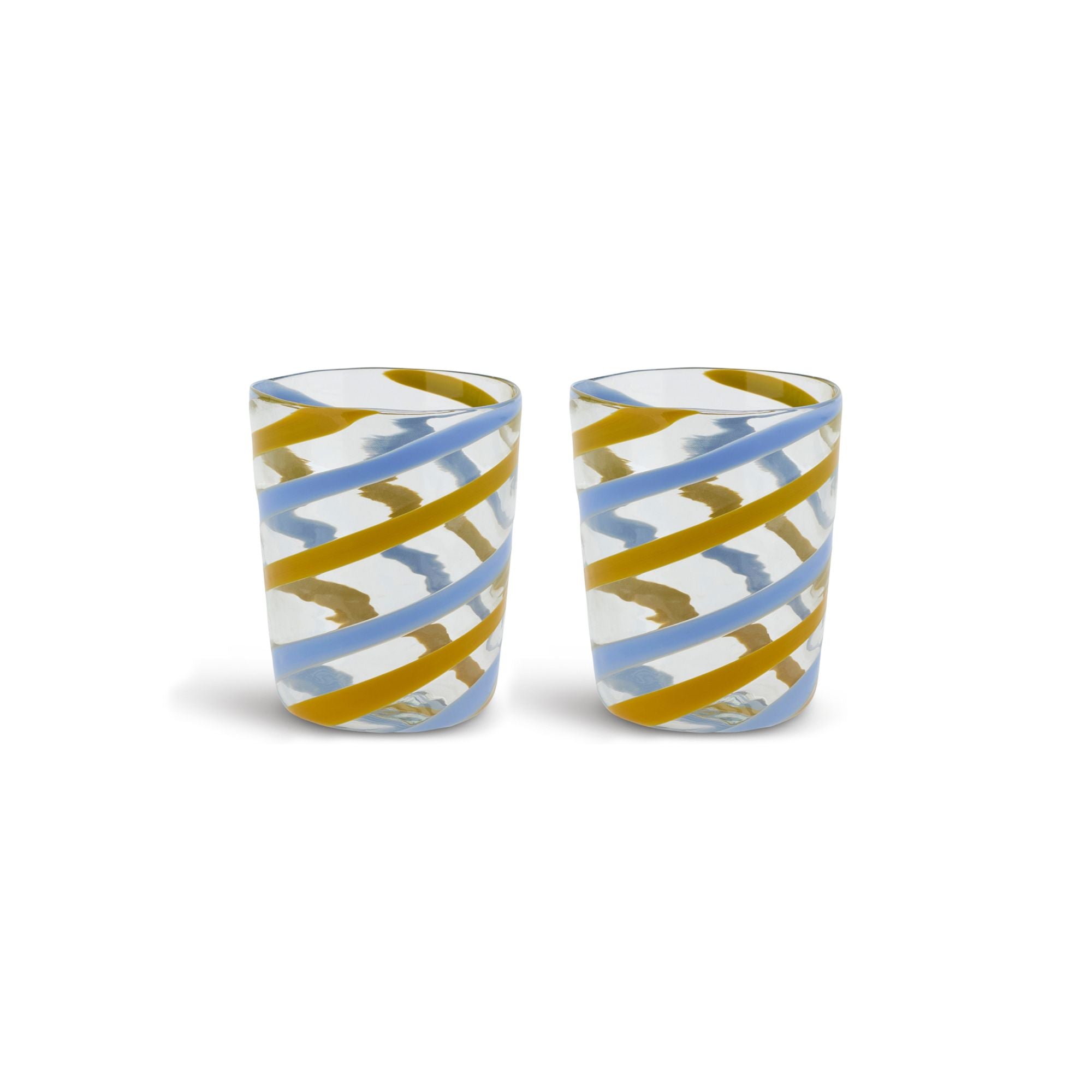 Decorative Glasses X 2 Canna Spiral Lisa Corti