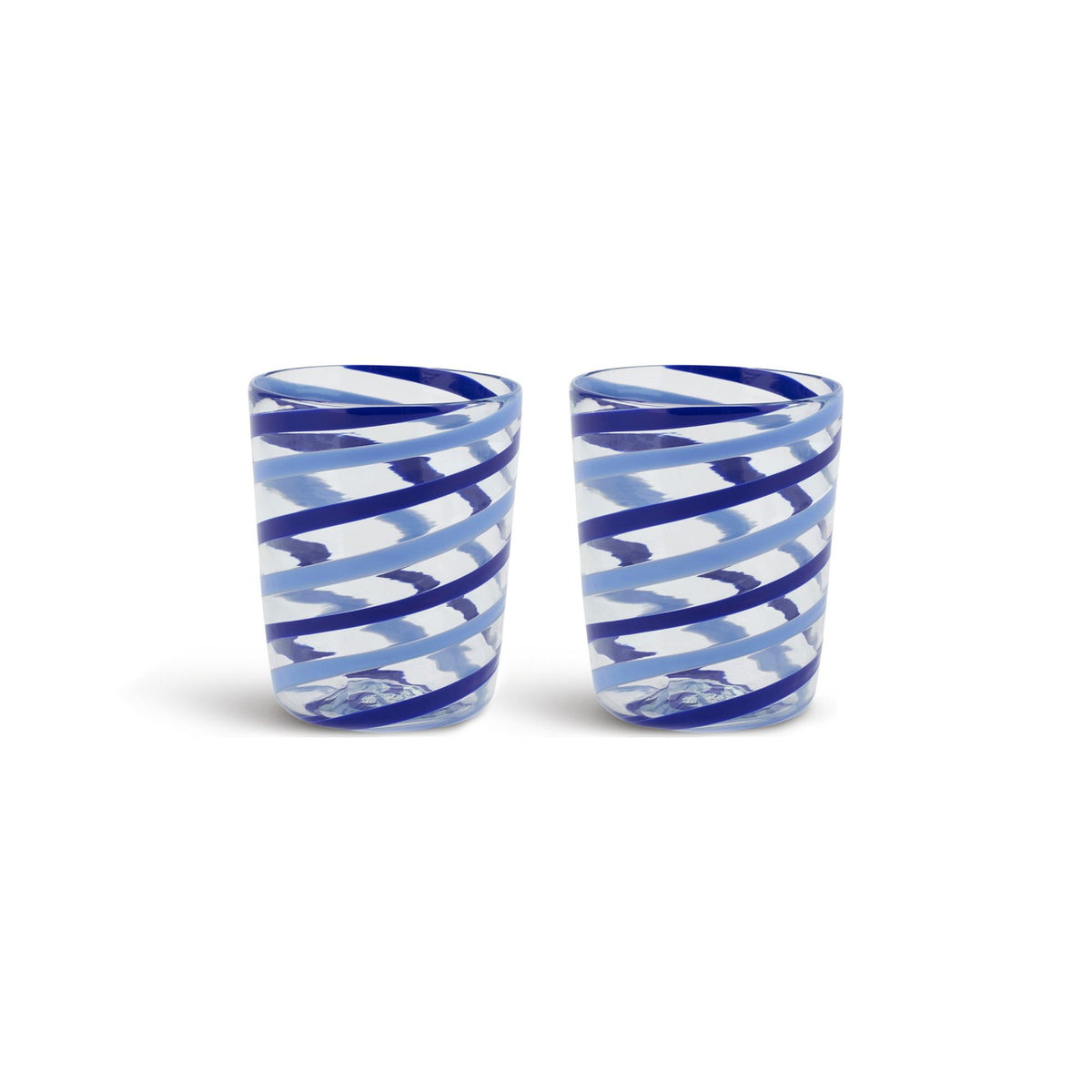 Decorative Glasses X 2 Canna Spiral Lisa Corti