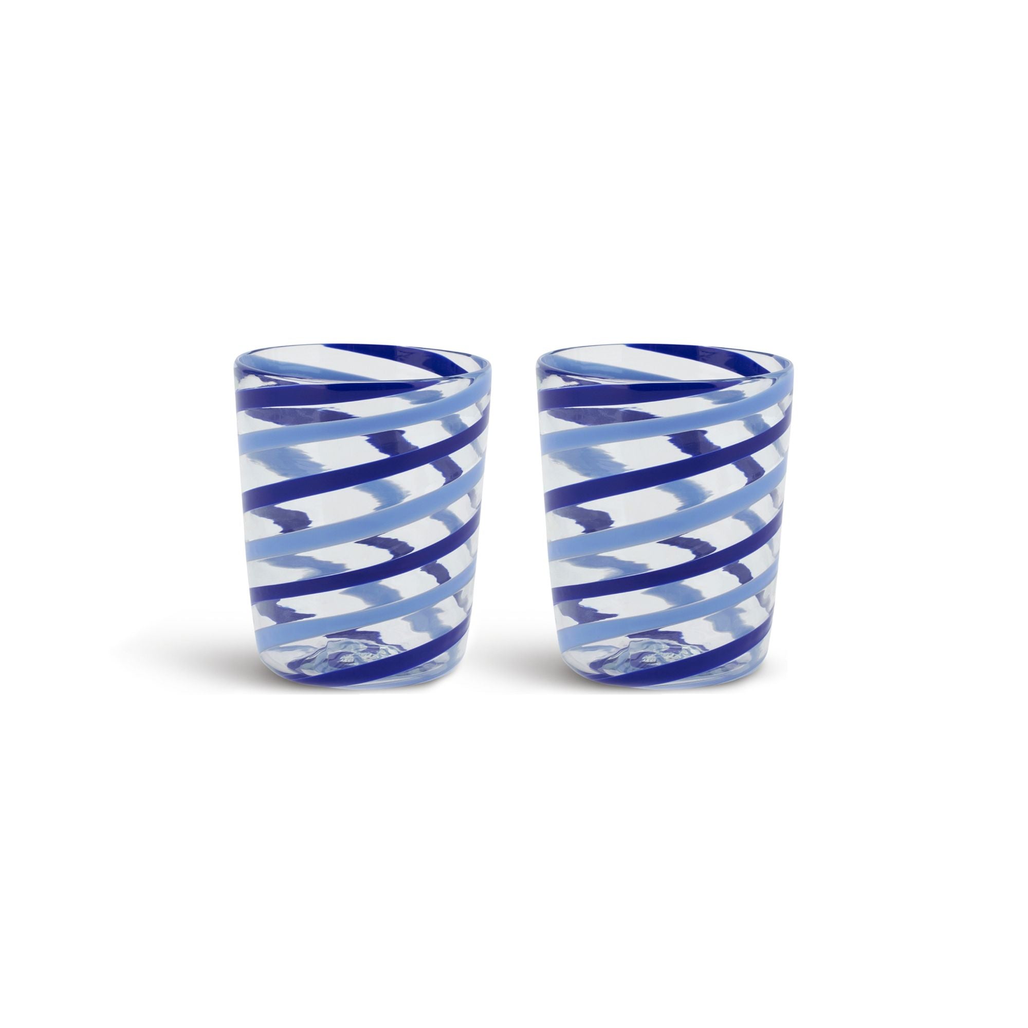 Decorative Glasses X 2 Canna Spiral Lisa Corti
