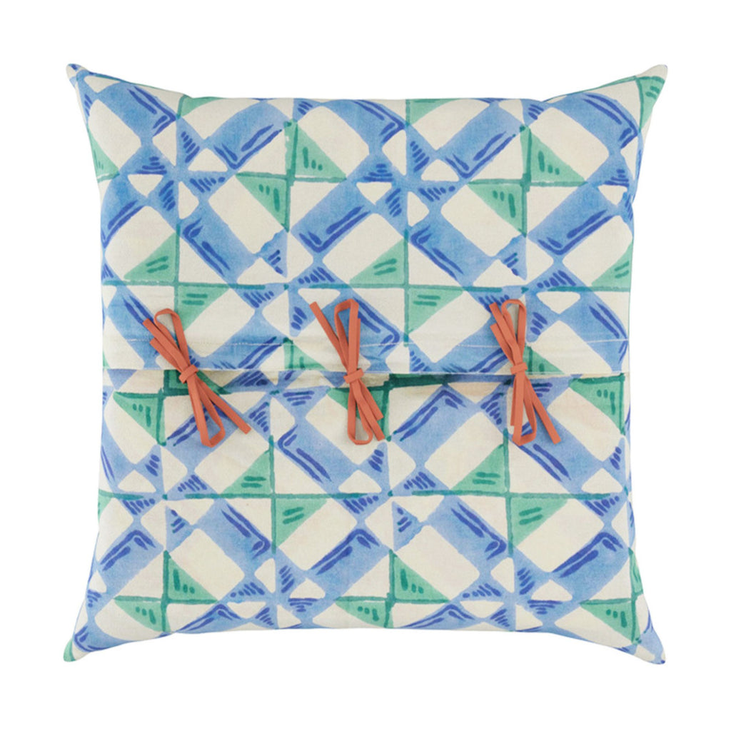 Cotton cushion cover 45x45cm positano red tiles Lisa Corti