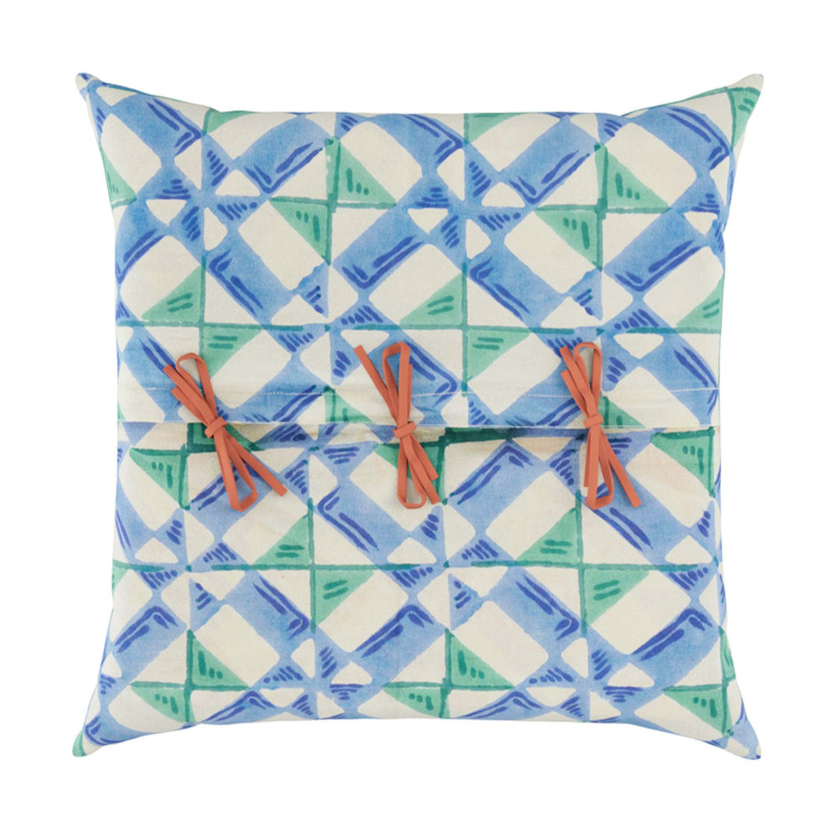 Cotton cushion cover 45x45cm positano red tiles Lisa Corti