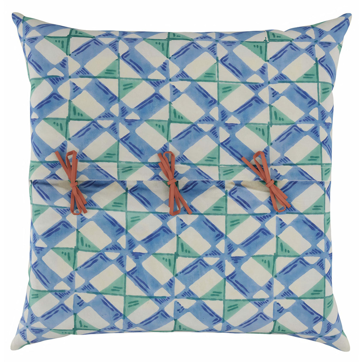 Cotton cushion cover 60x60cm positano red tiles Lisa Corti