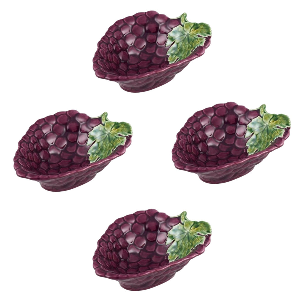 Uva Set 4 Ciotole viola Bordallo Pinheiro
