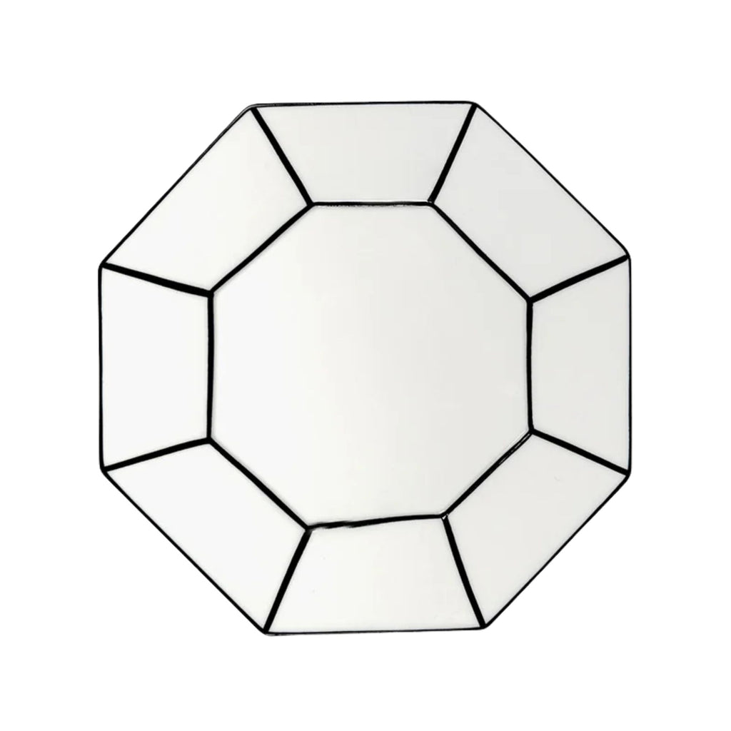 Set 2 Breakfast Plate White/black Serax