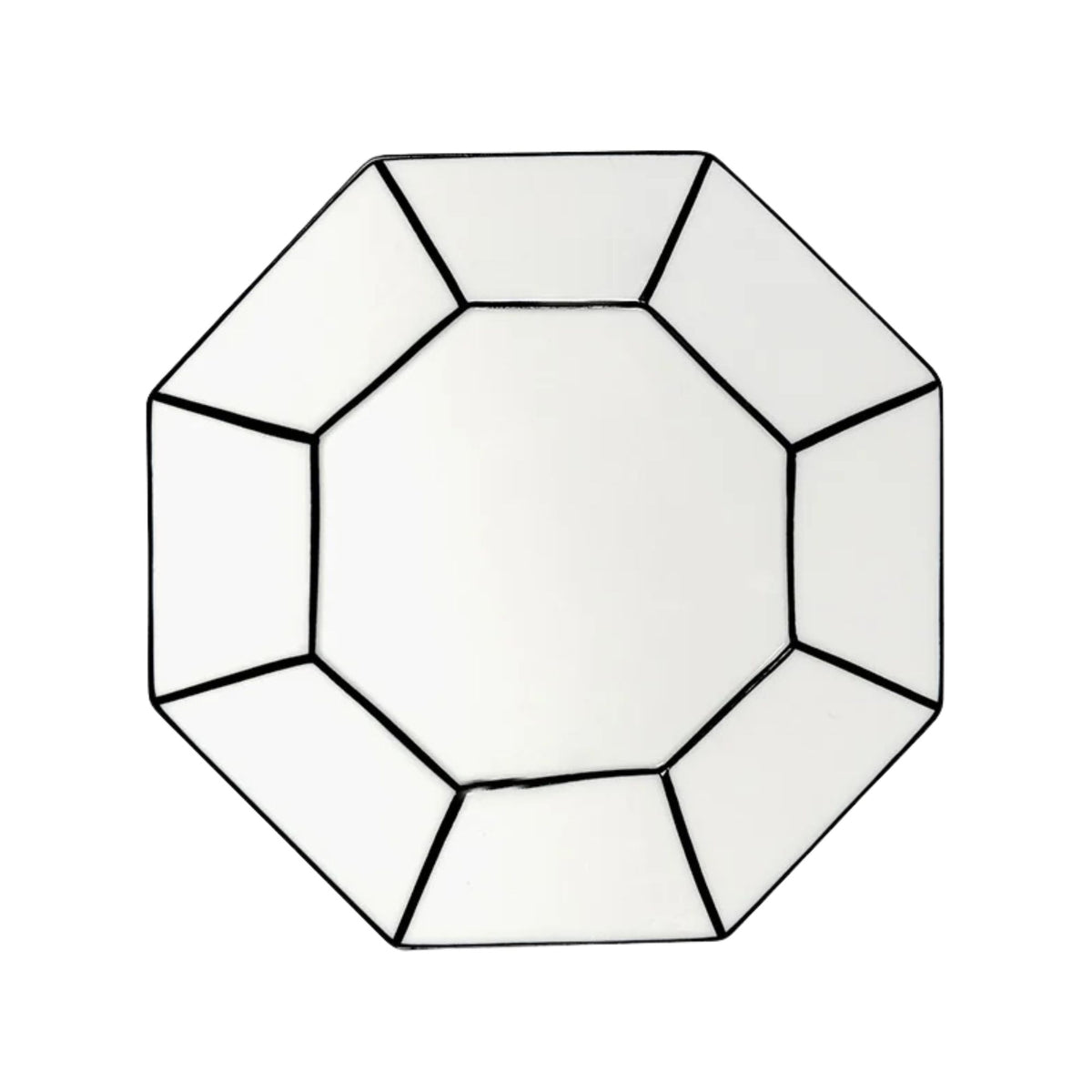 Set 2 Breakfast Plate White/black Serax