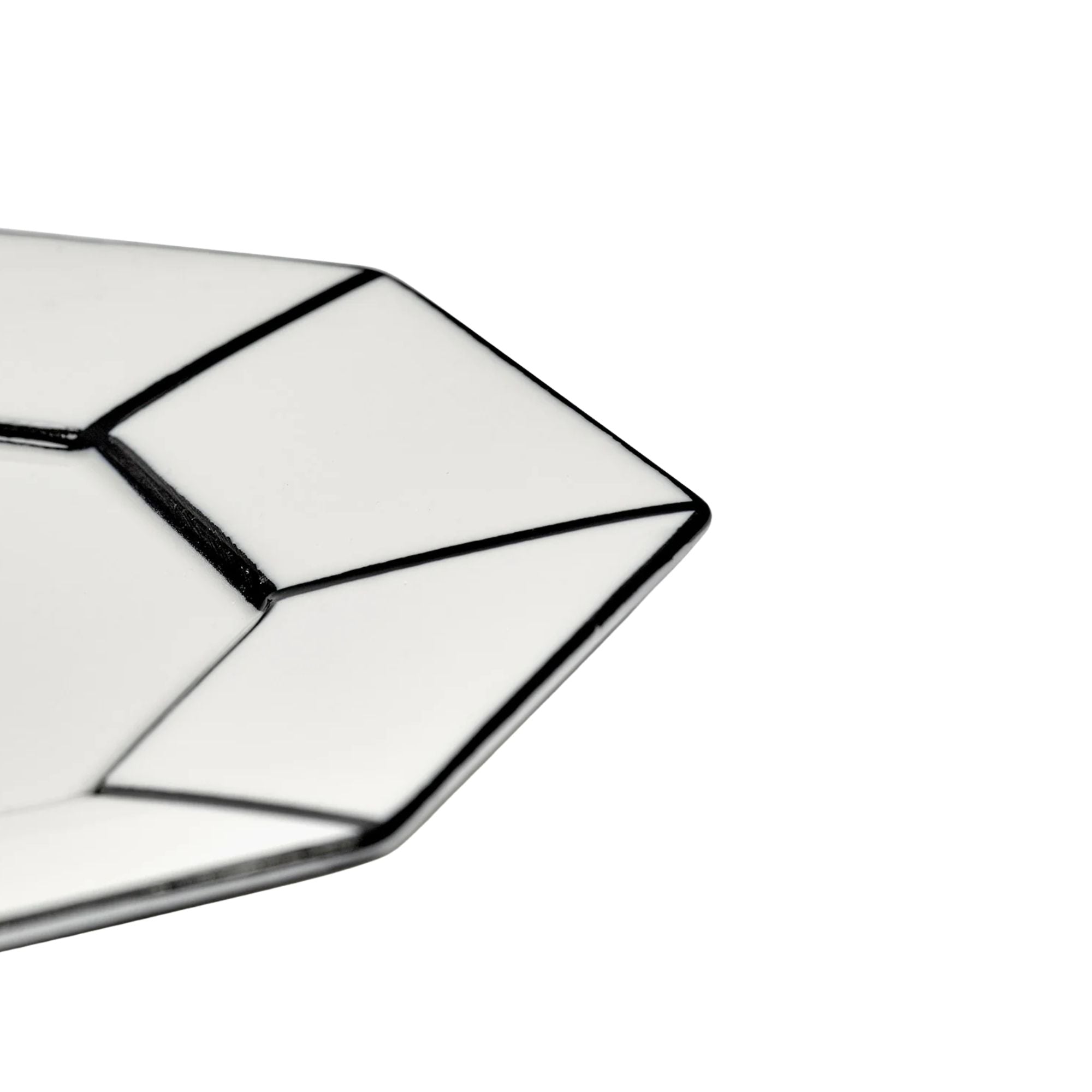 Set 2 Breakfast Plate White/black Serax