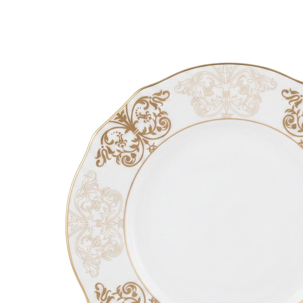 Piatto Frutta dorato Ø 21 cm Designer O. De La Renta Ginori 1735
