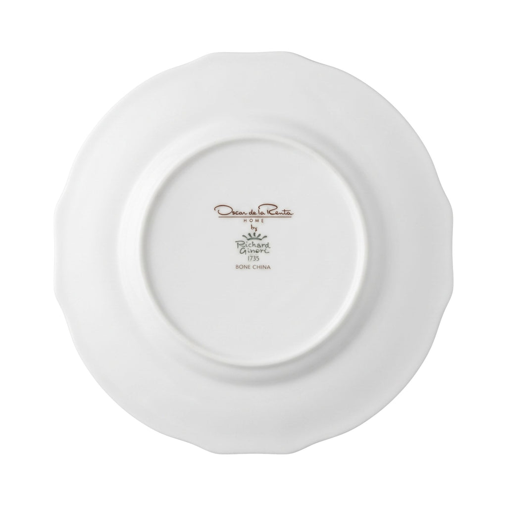 Piatto Frutta dorato Ø 21 cm Designer O. De La Renta Ginori 1735