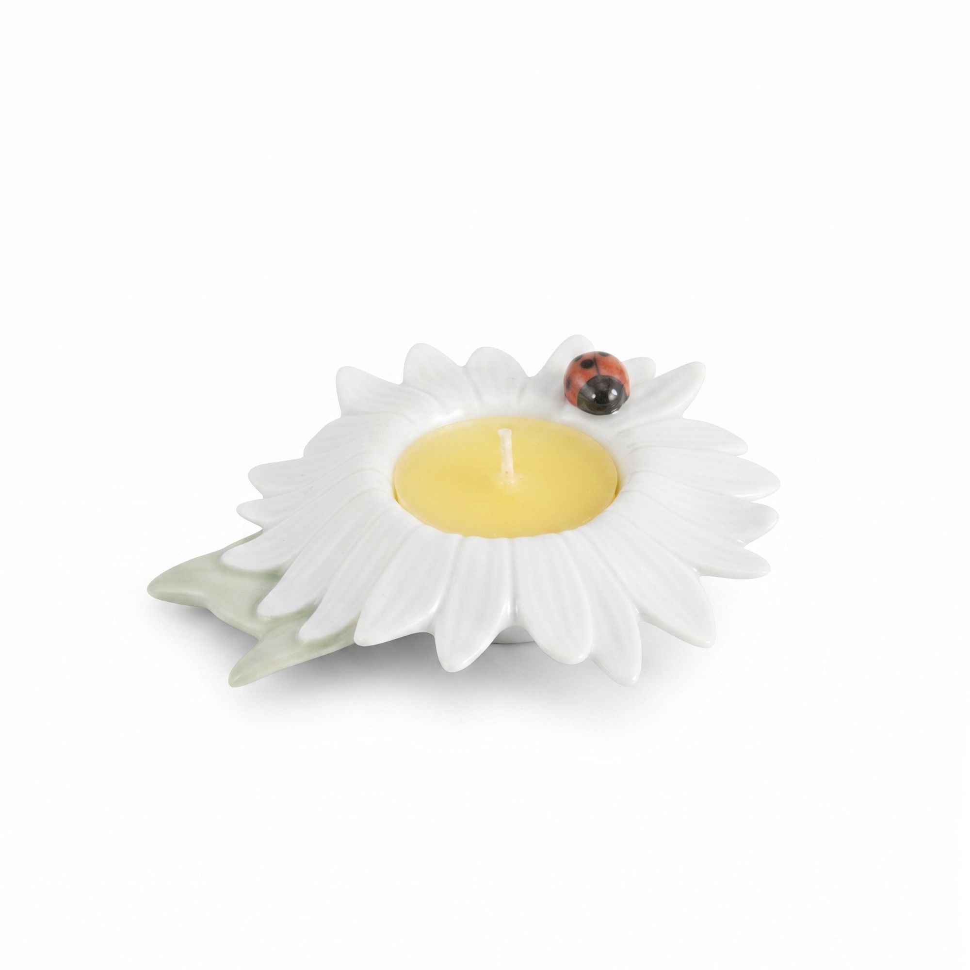 Portacandela Margherita in Porcellana con Coccinella Lladro'