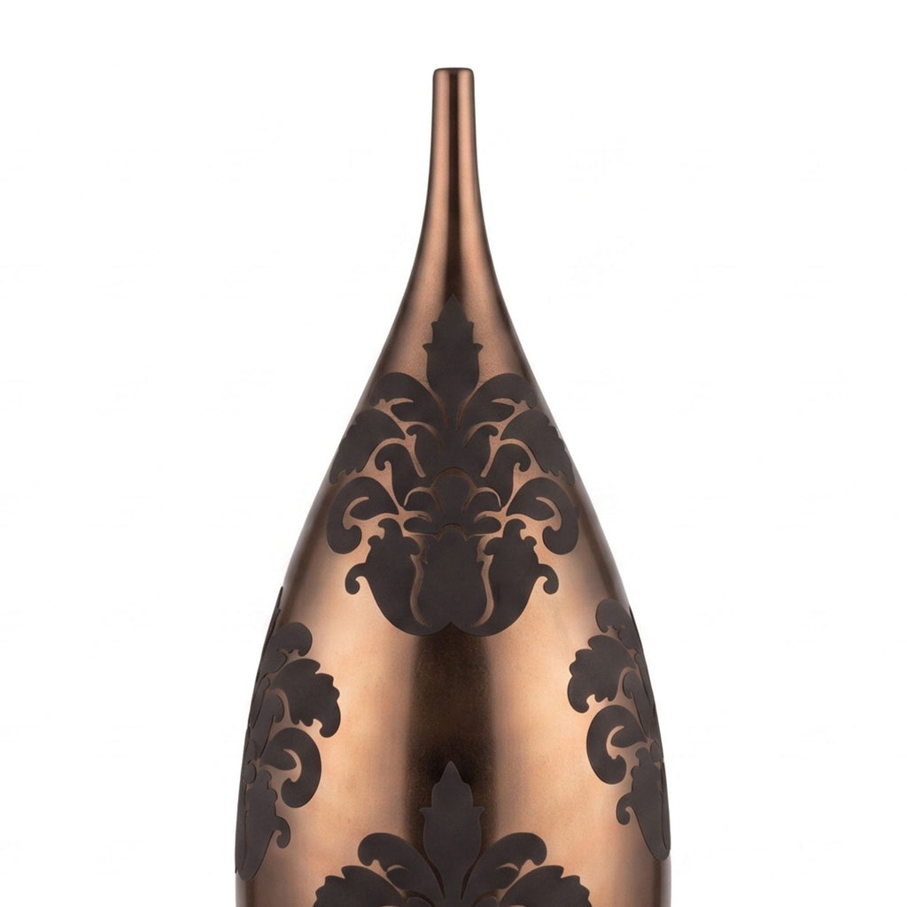 Vaso Decorativo in Ceramica – Collezione Damasco Bronzo Edg