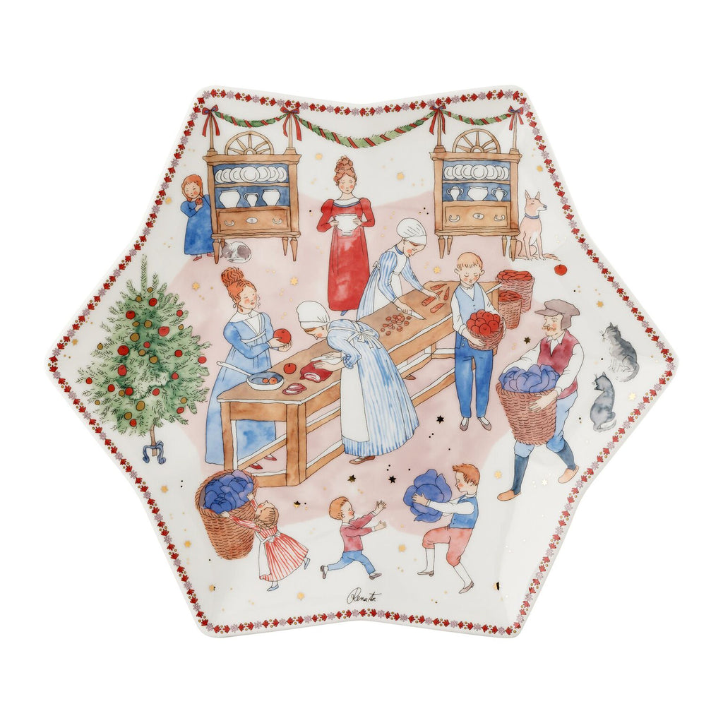 Christmas feast Coppa a stella 34 cm Hutschenreuther
