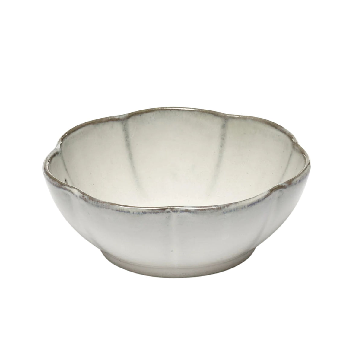 Set of 4 Bowl Ribbed White Inku Serax