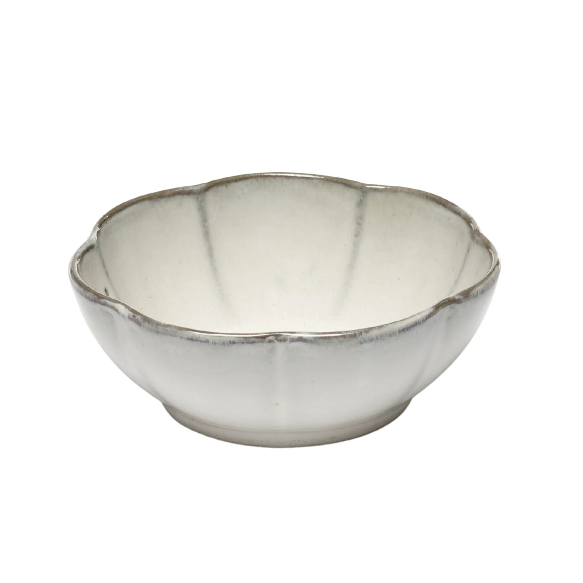 Set of 4 Bowl Ribbed White Inku Serax