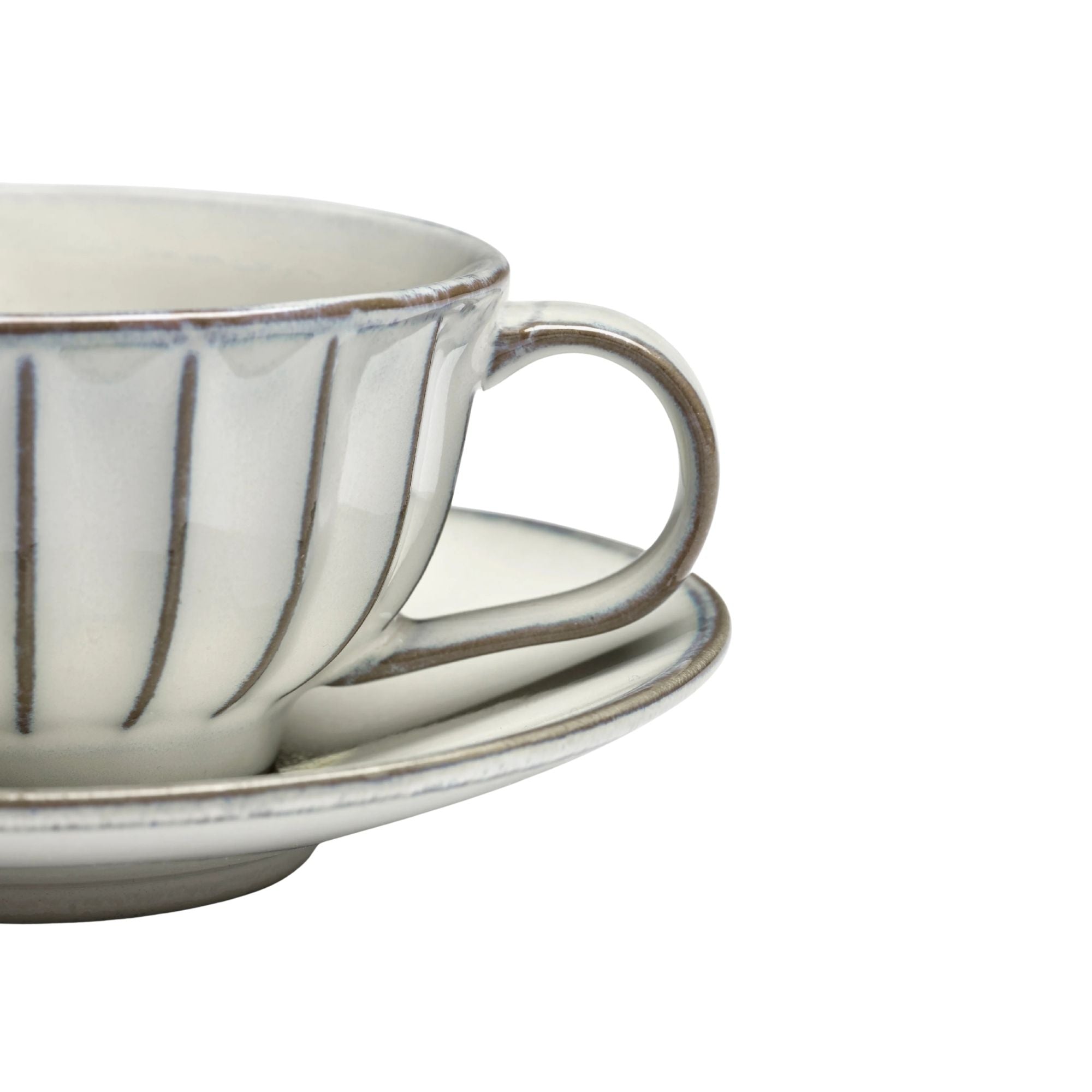 Set of 4 Espresso Cup + Saucer White Inku Serax