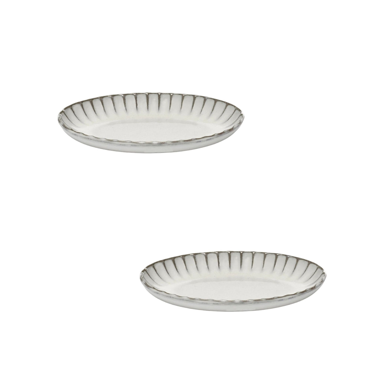 Set of 2 Serving Bowl Oval White Inku Serax