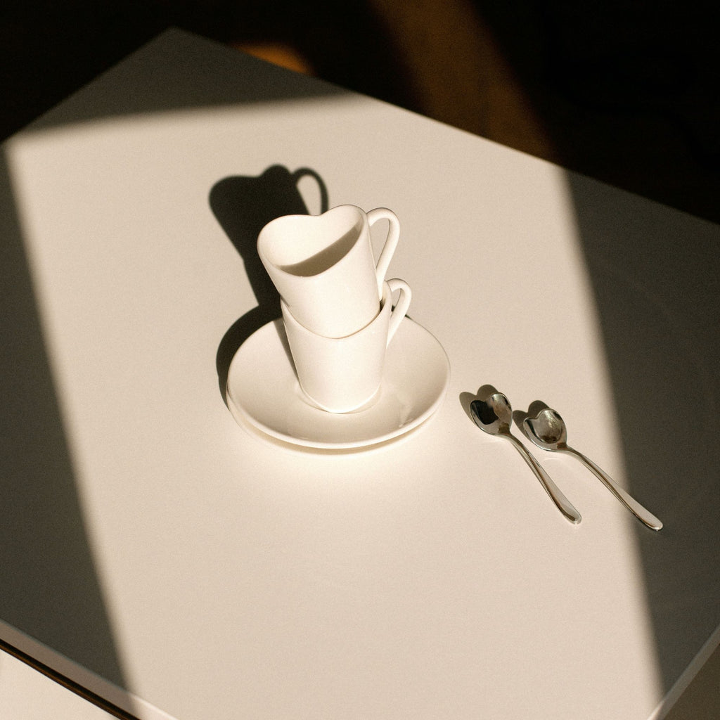 Set di quattro tazze da caffè con sottotazza Alessi