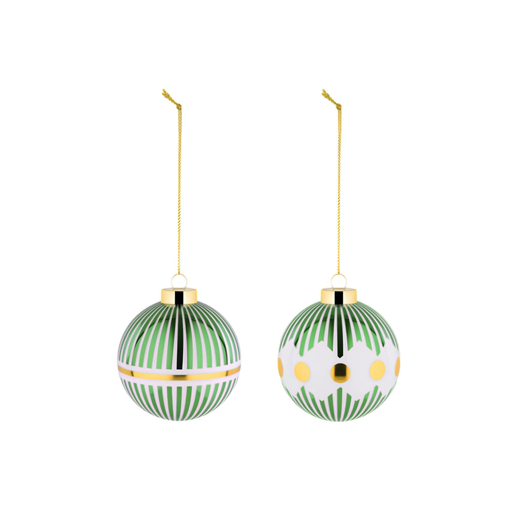 Delight Set di due palle per albero di Natale 1 (6cm) Alessi