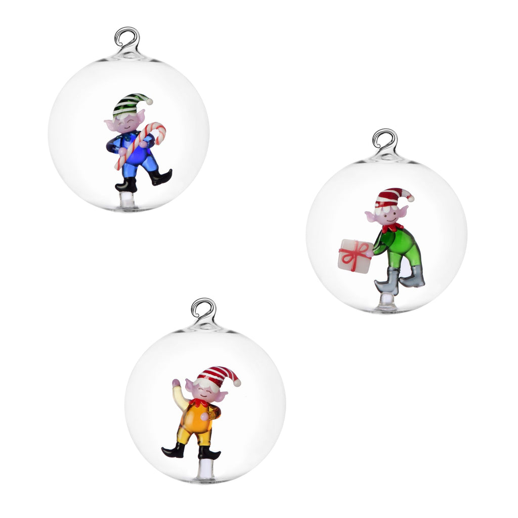 Set 3 Palle Natale Elfo Ichendorf