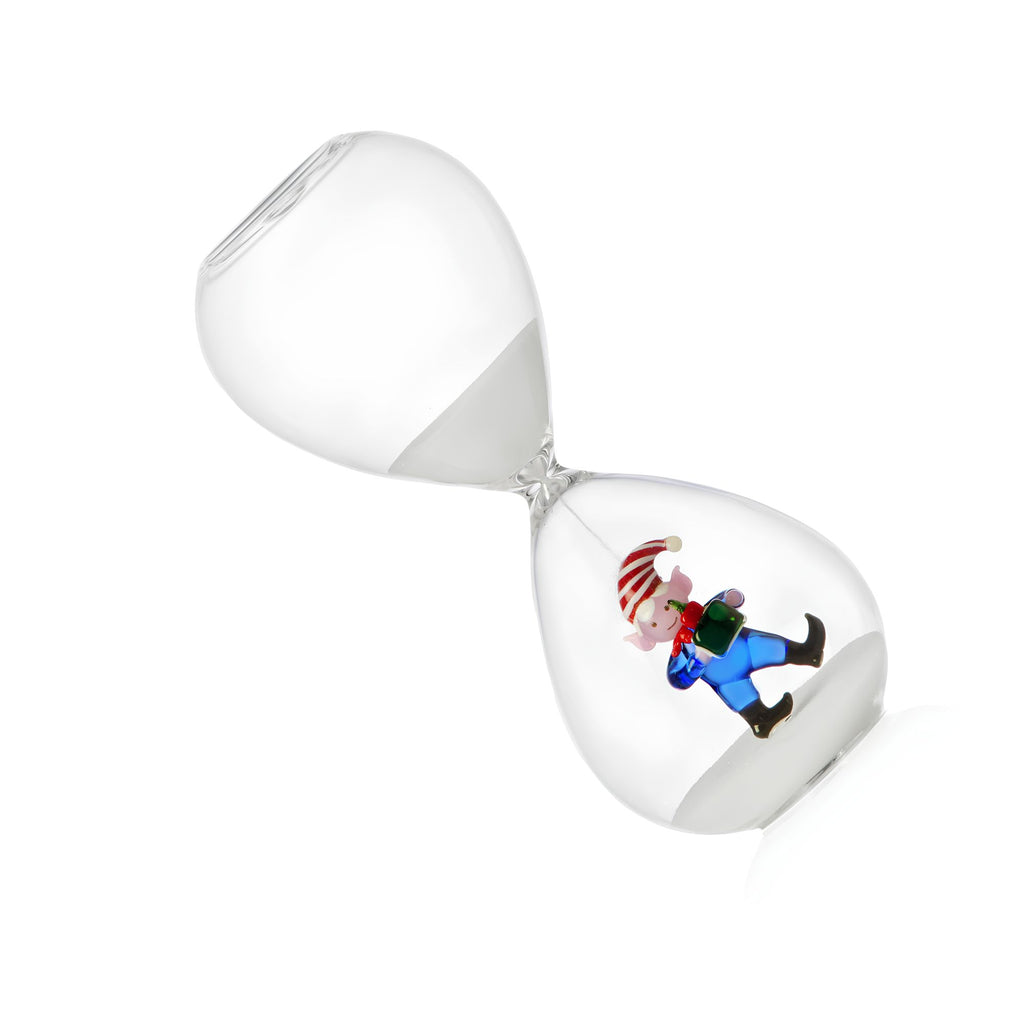 Clessidra Elfo Blu Con Regalo Ichendorf