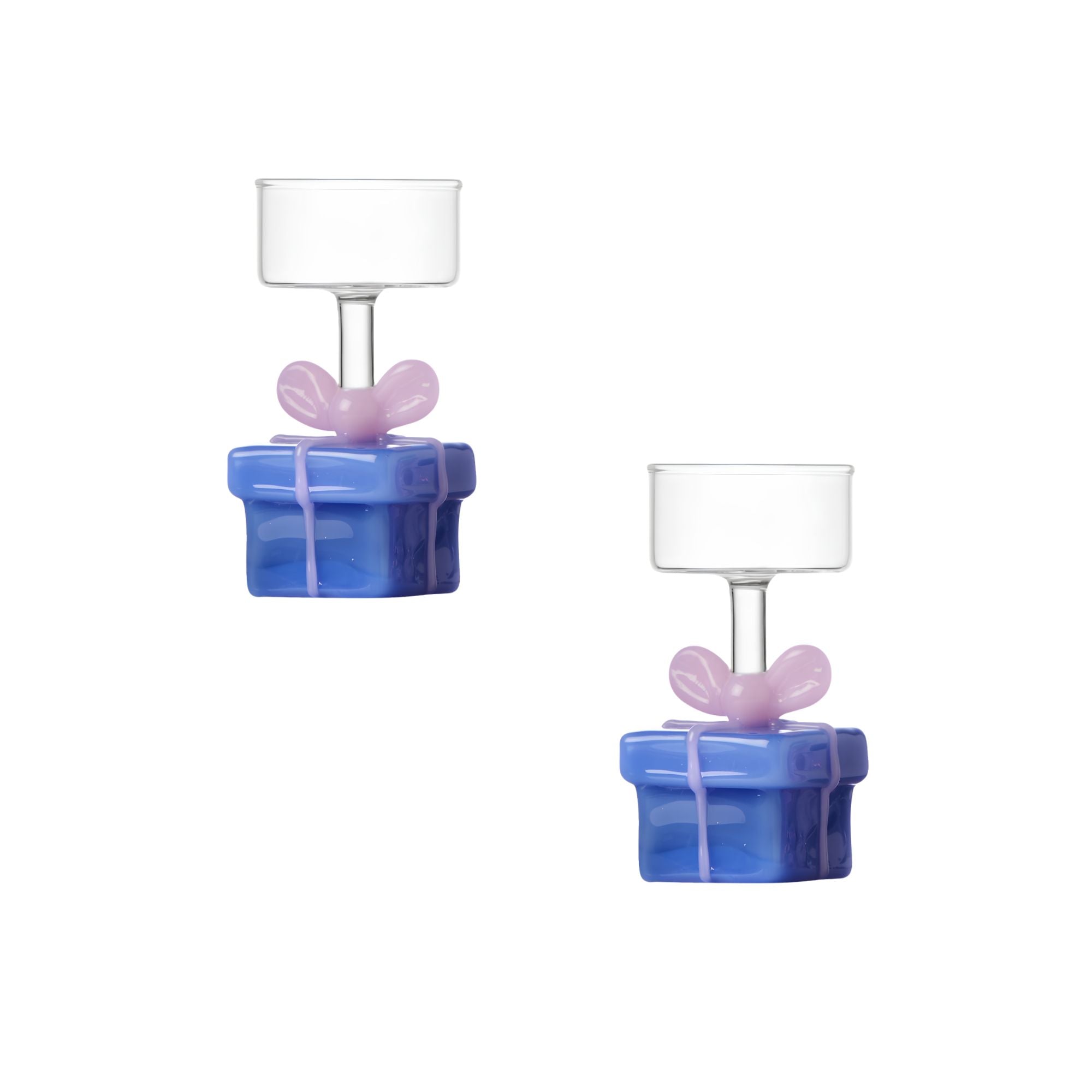 Set 2 Tealight Regalo Azzurro Ichendorf