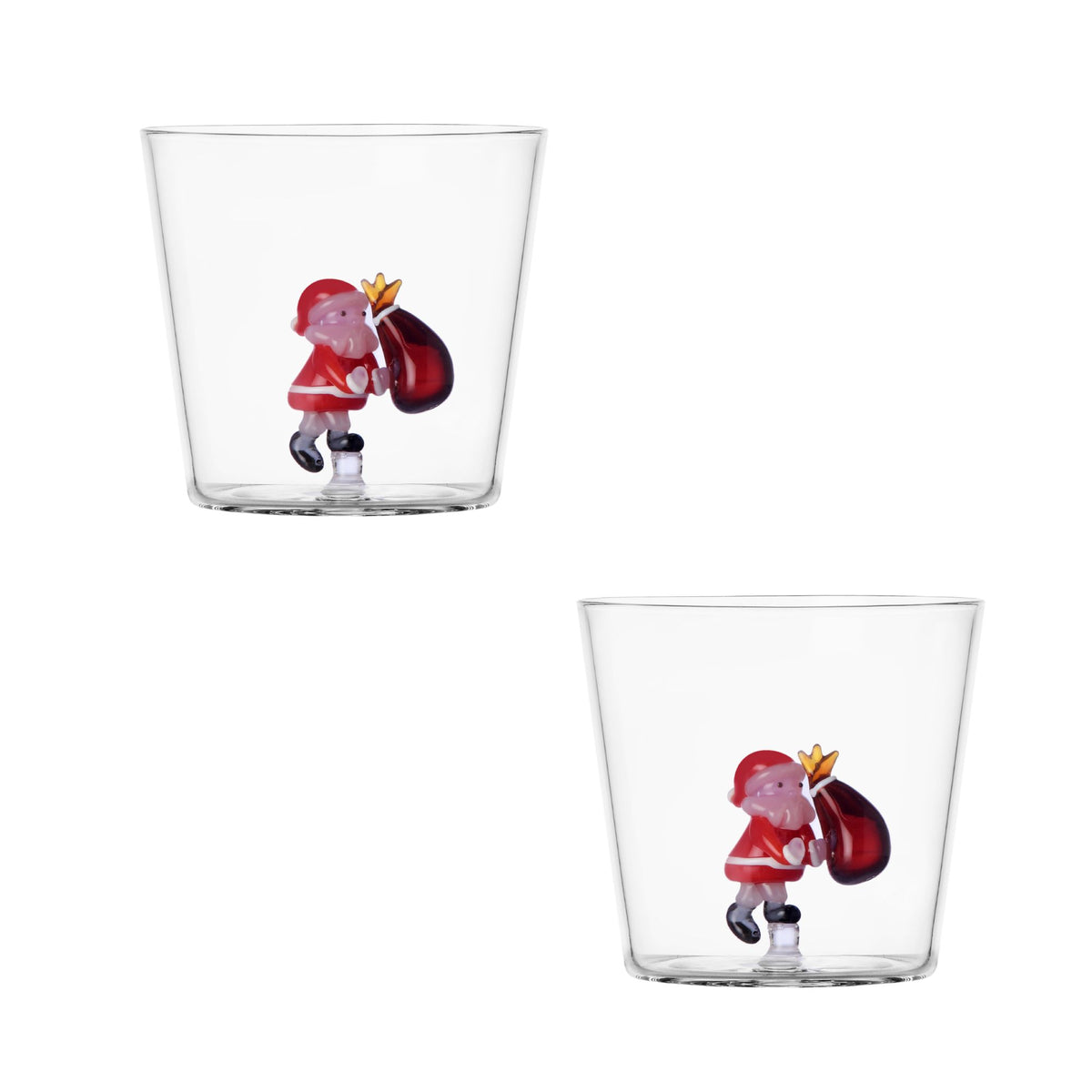Set 2 Tumbler Babbo Natale Con Sacco Ambra Ichendorf