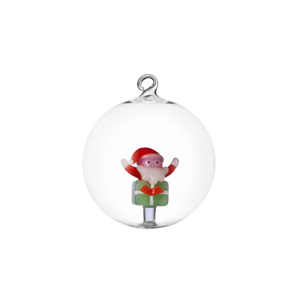 Set 3 Palle Natale Babbo Natale Sul Regalo Ichendorf