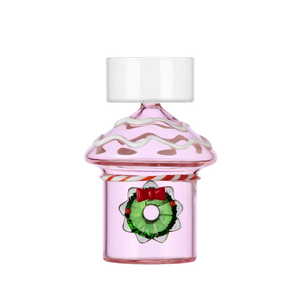 Set 2 Tealight Rosa Con Ghirlanda Ichendorf