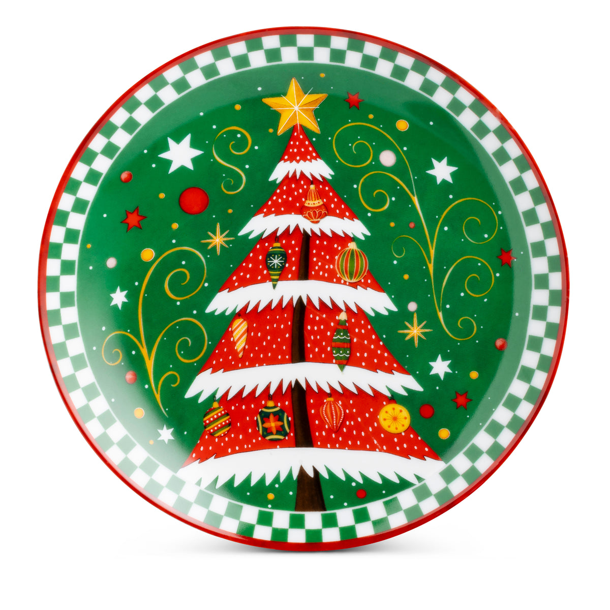 Piatto Panettone Albero Verde Natale 2026 Egan