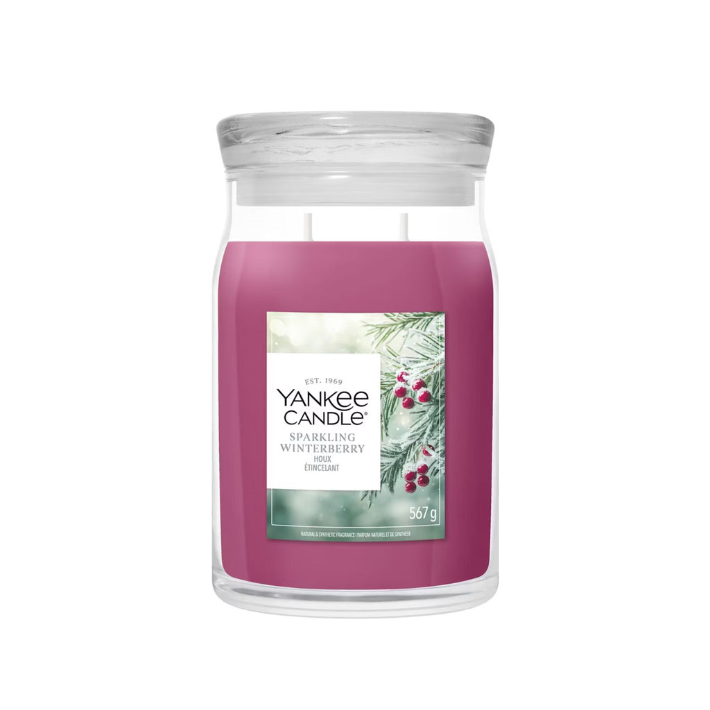 Candela Sparkling Winterberry 567g Yankee Candle