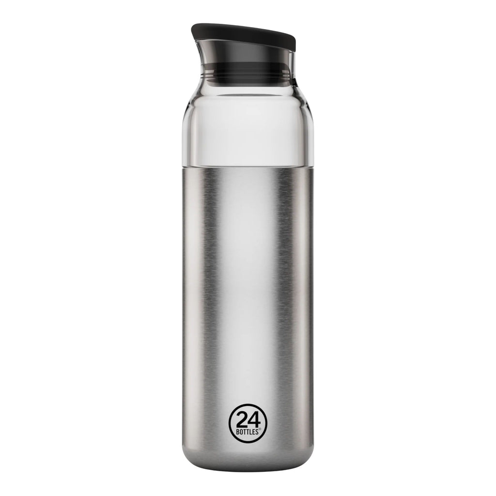 Casa Carafe Brushed Steel 24bottles