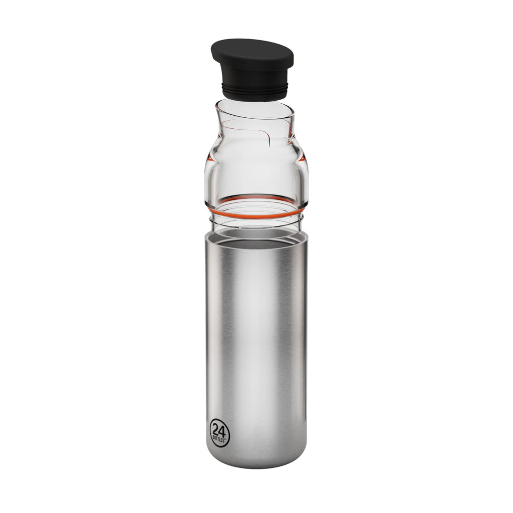 Casa Carafe Brushed Steel 24bottles