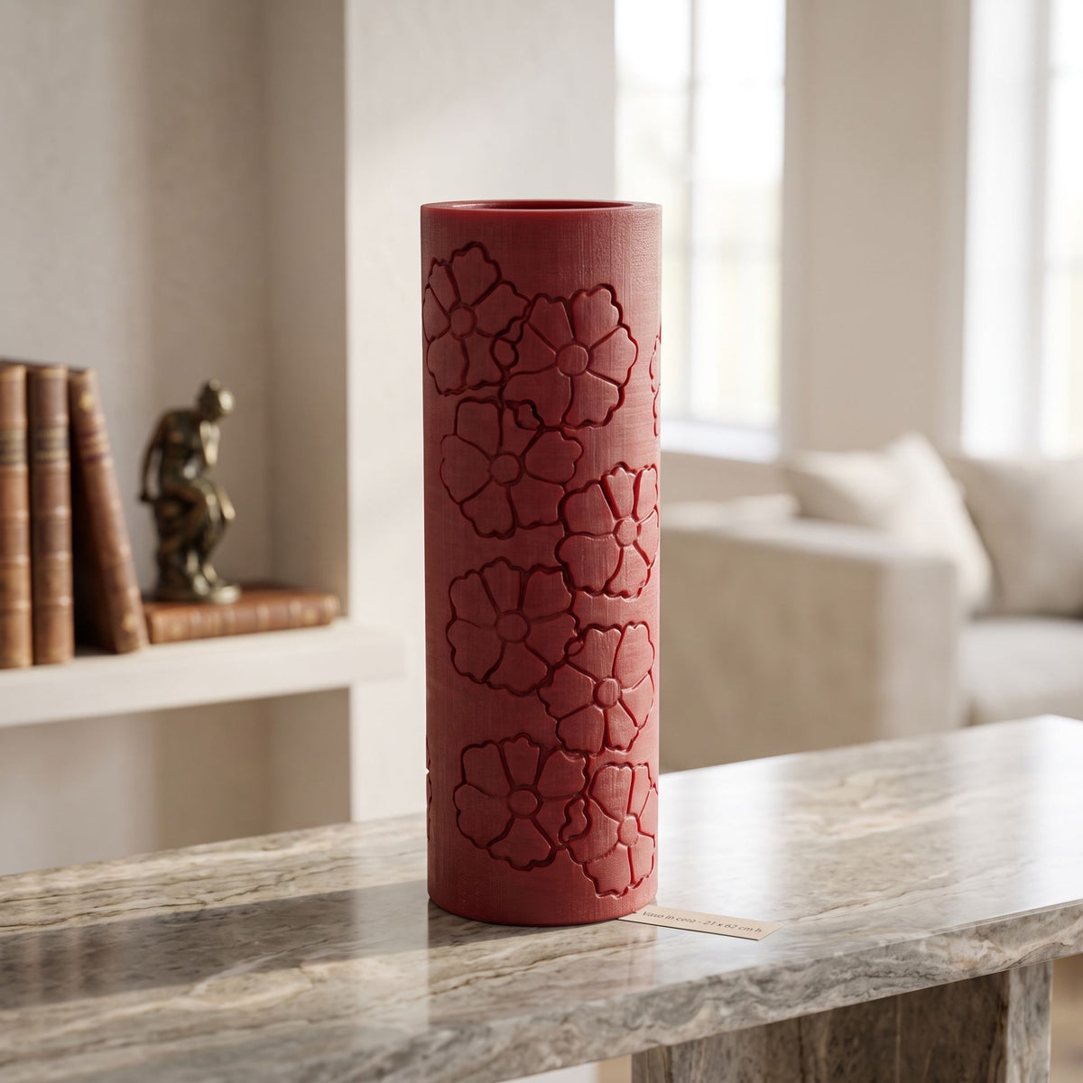 Cylindrical wax vase Edg