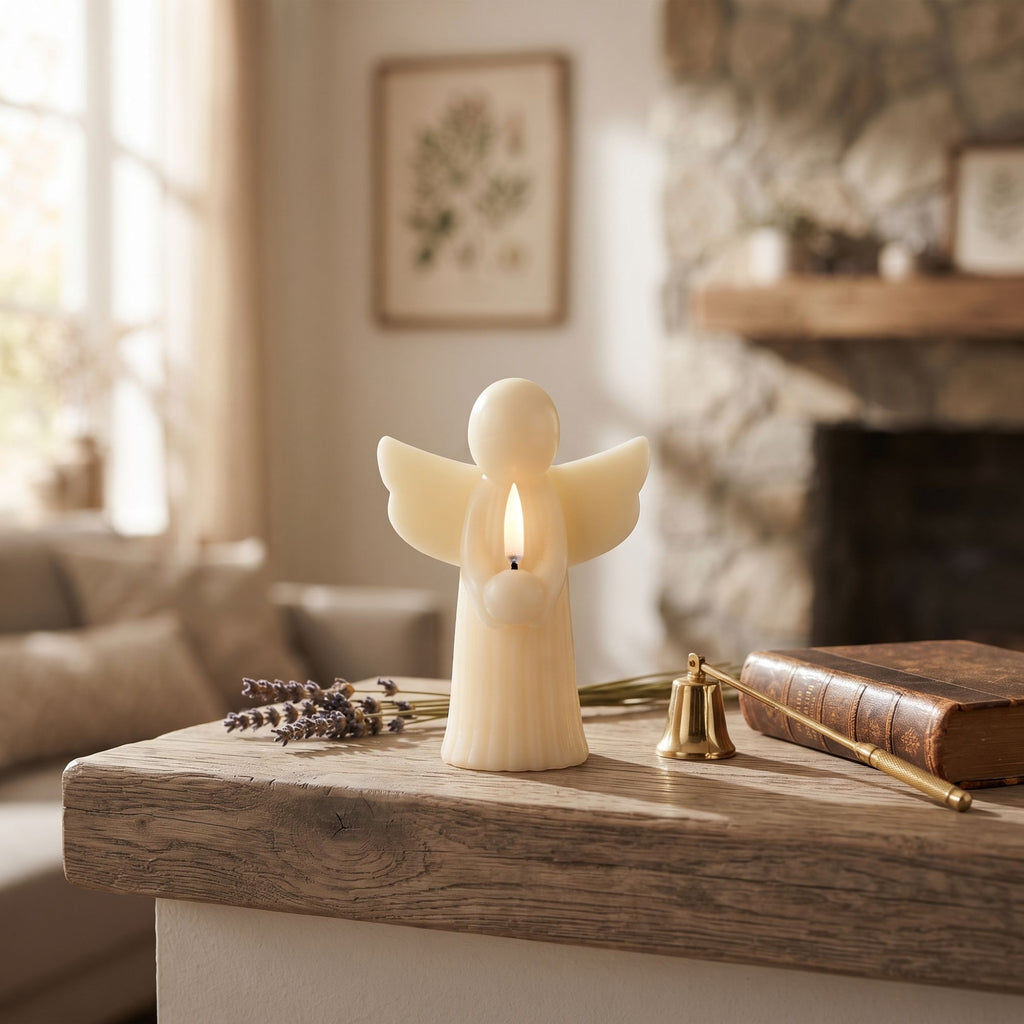 LED candle Angel 11x15,5 cm Uyuni Lighting