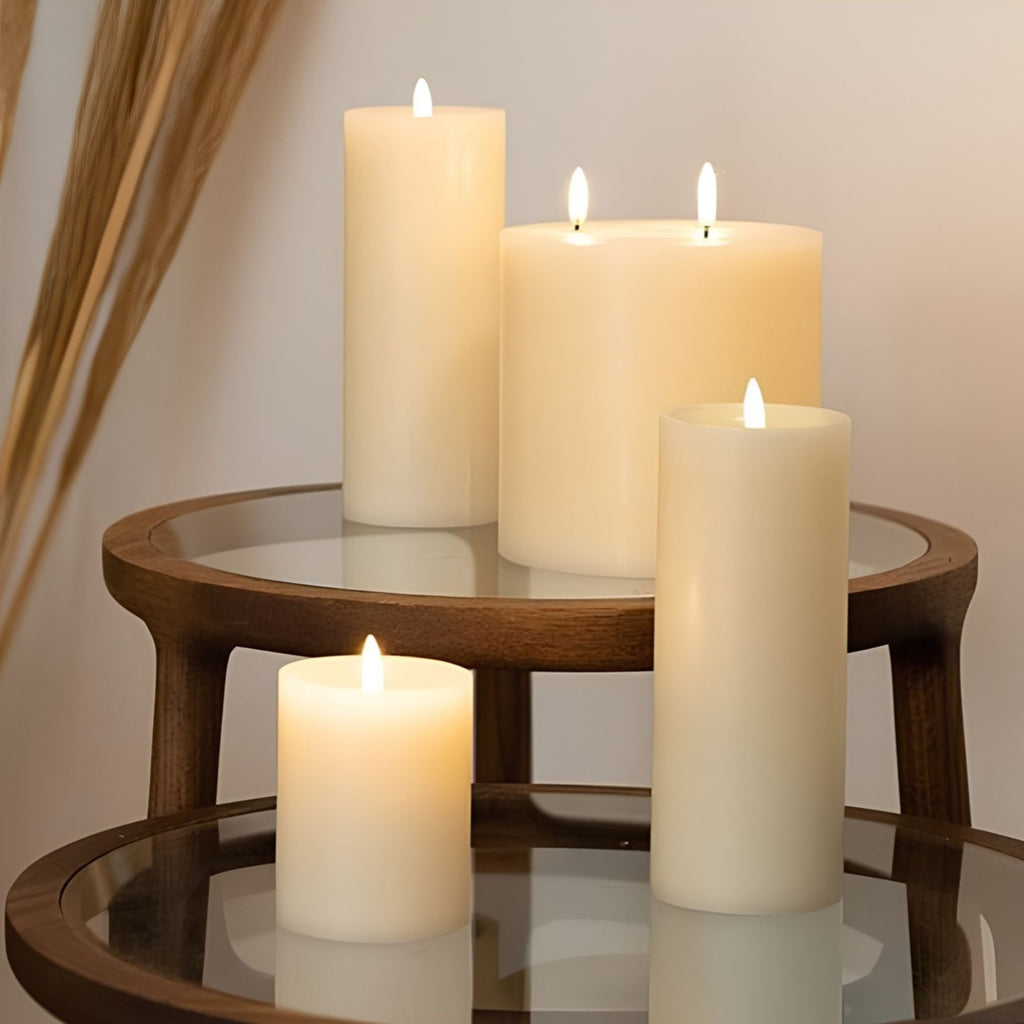 LED Shoulder Pillar Candle 7,8x15 cm Uyuni Lighting