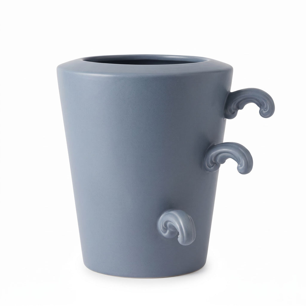 Vaso cutted conic grigio Rebirth By Ceramiche Ml