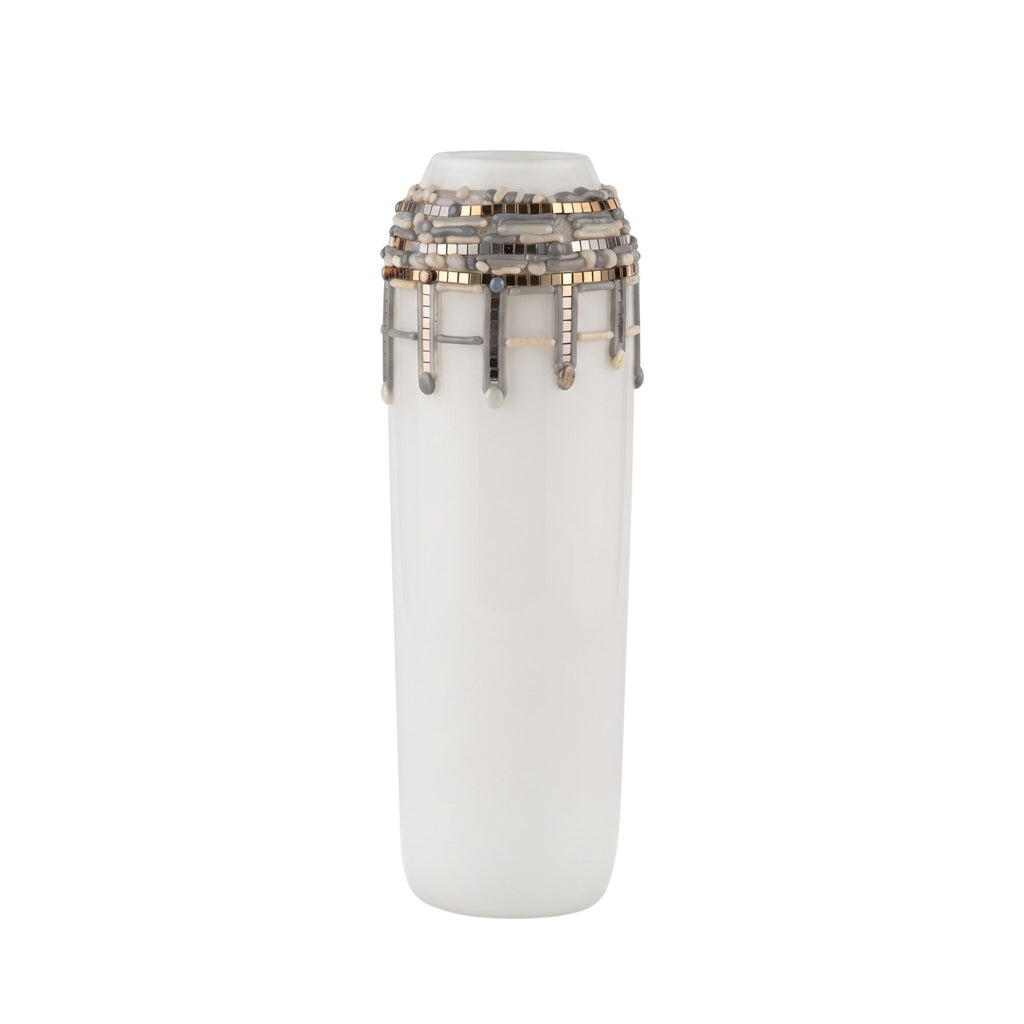 Vaso Alto Bianco Dececoro In Silicone Edg