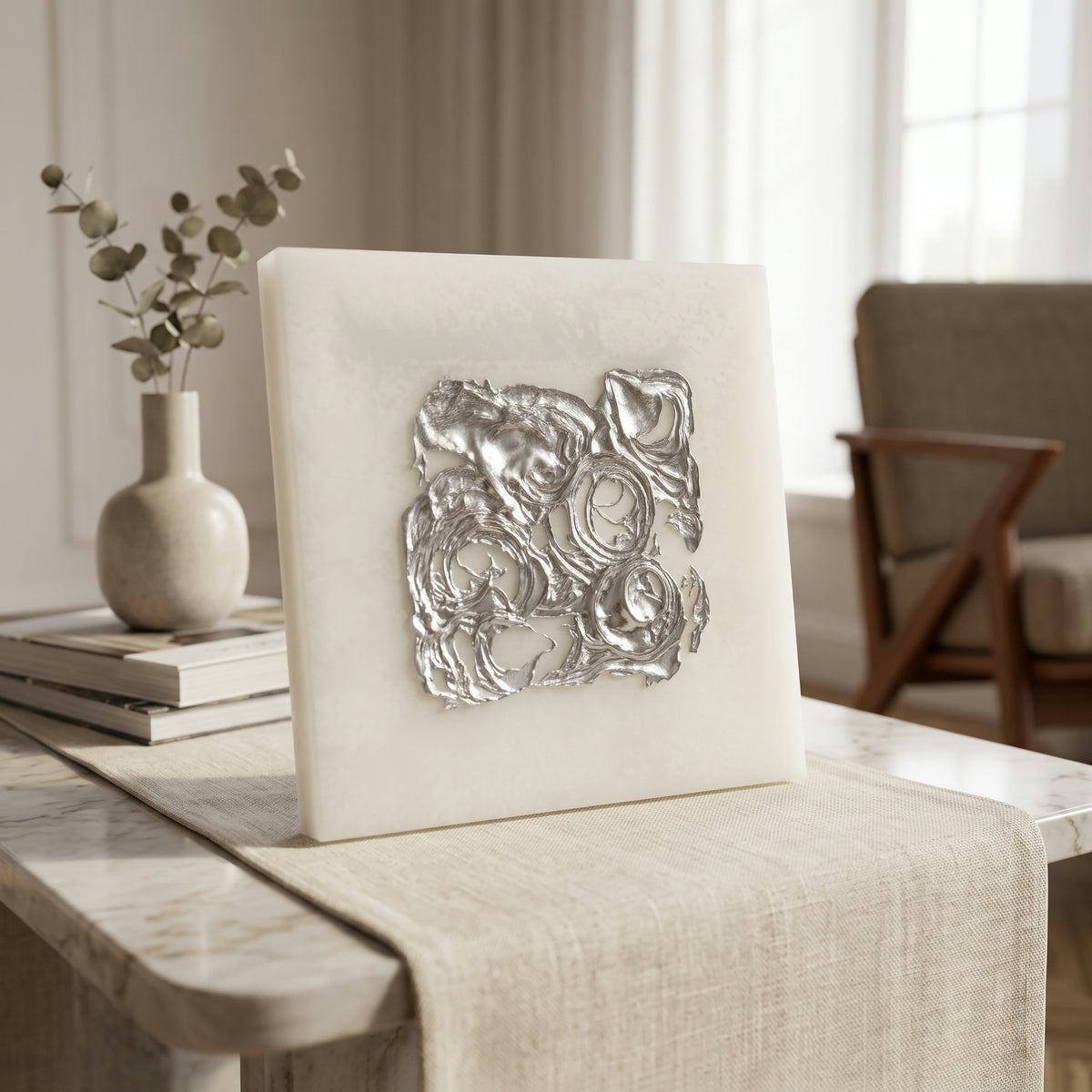 Wax Wall Silver Edg