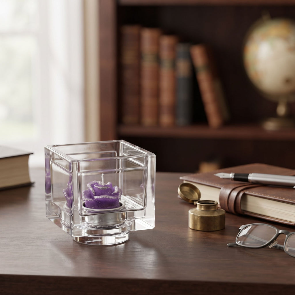 Atmosphere Tea Light Cubico Liscio Colle Vilca