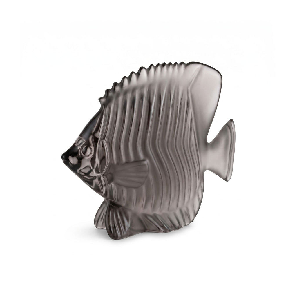 Statua Pesce Cristallo Papillon Glicine Cristal Sevres