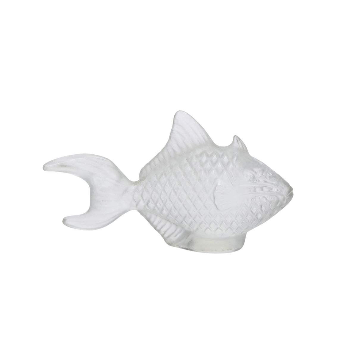 Statua Pesce Cristallo Baliste Clair Cristal Sevres