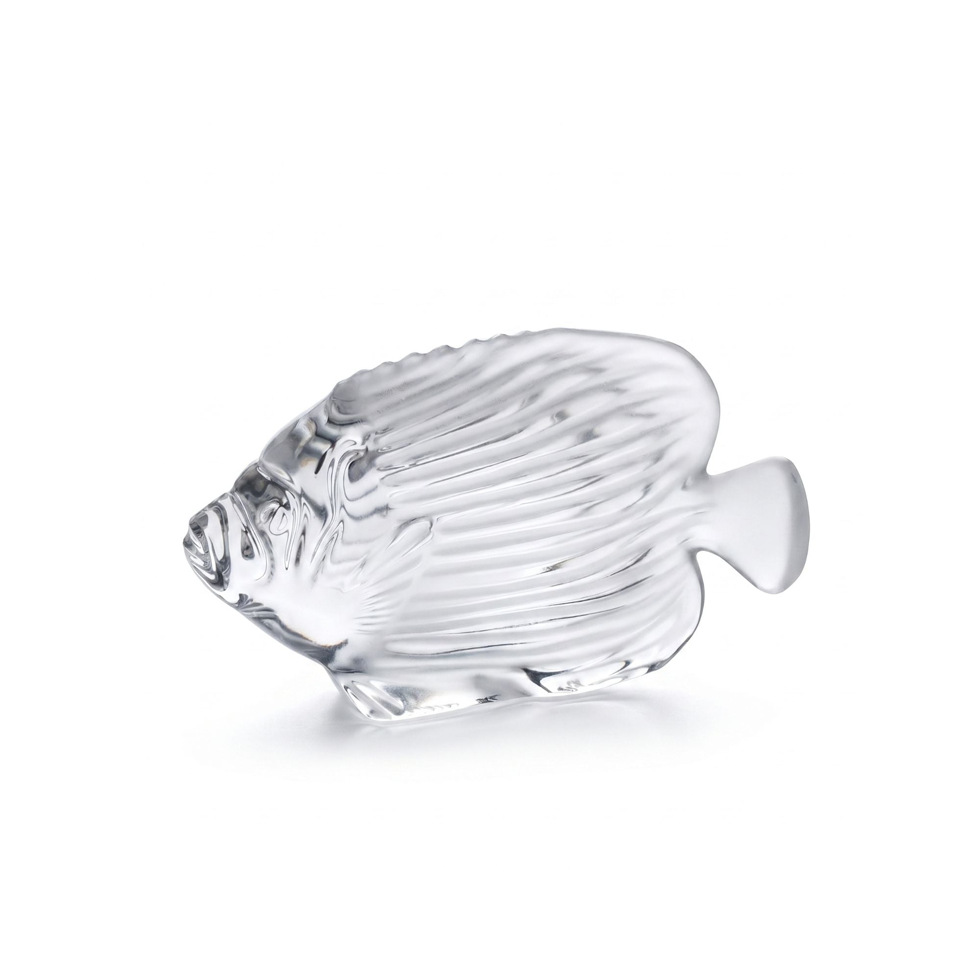 Statua Pesce Cristallo Empereur Clair Cristal Sevres