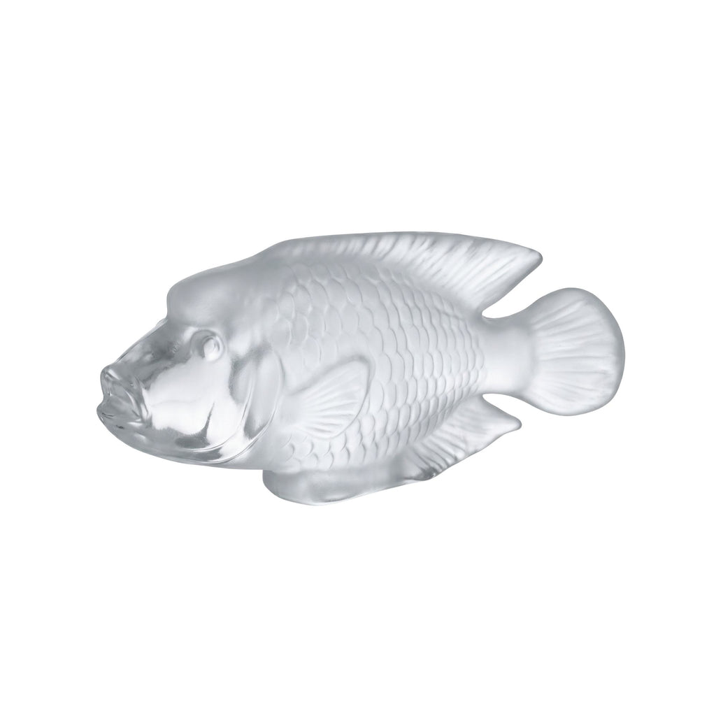 Statua Pesce Cristallo Napoleon Clair Cristal Sevres