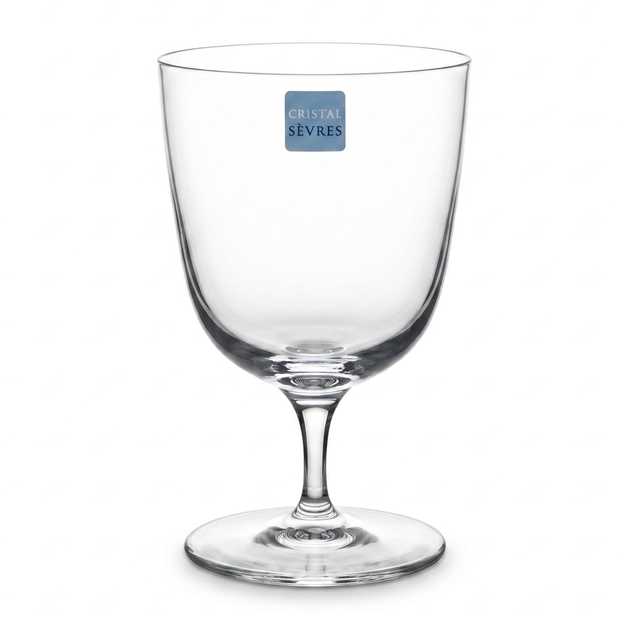 Sei Calici Acqua Jambe Courte Cristal Sevres
