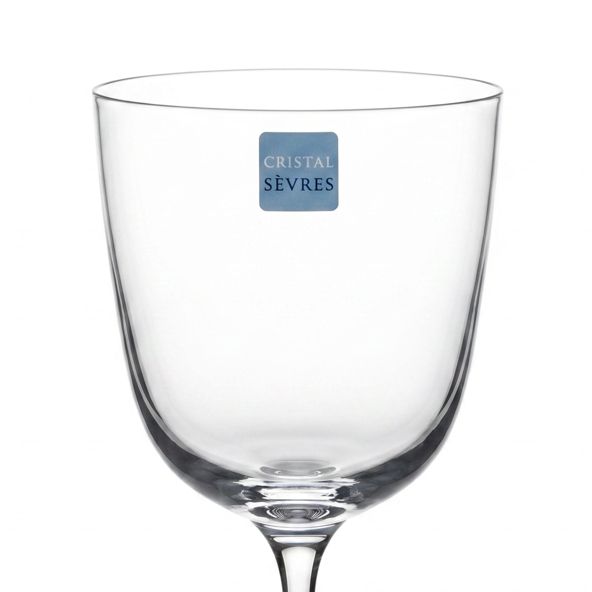 Sei Calici Acqua Jambe Courte Cristal Sevres
