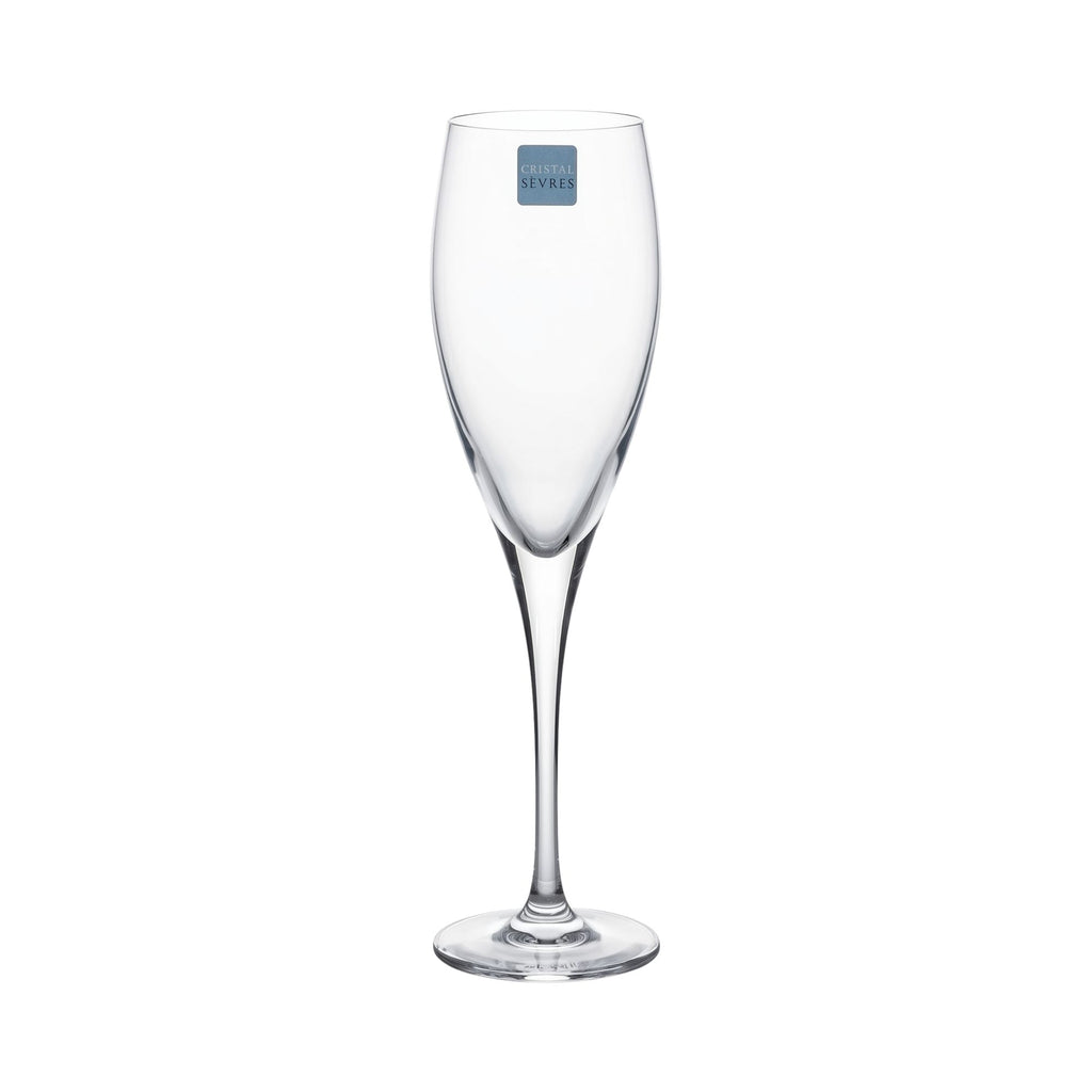 Sei Calici Flute Pensee Cristal Sevres
