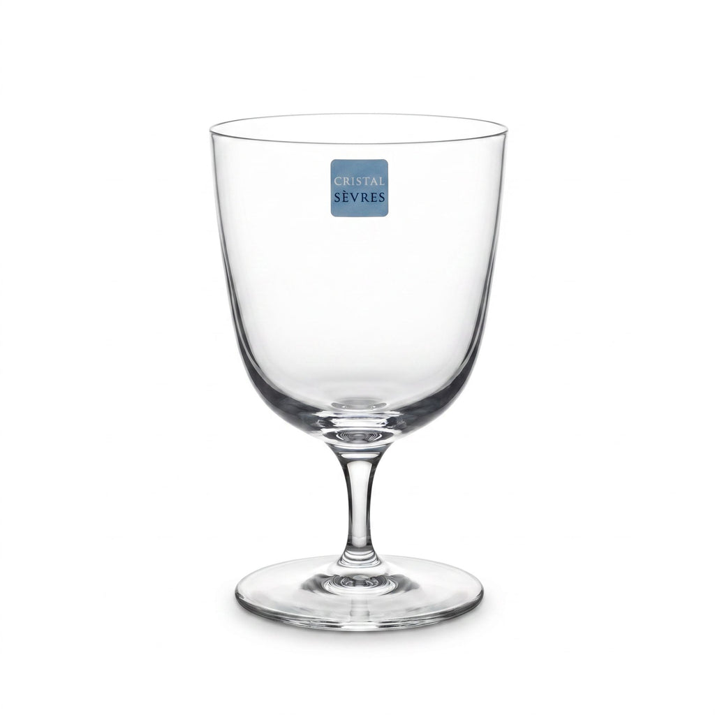 Sei Calici Vino Jambe Courte Cristal Sevres