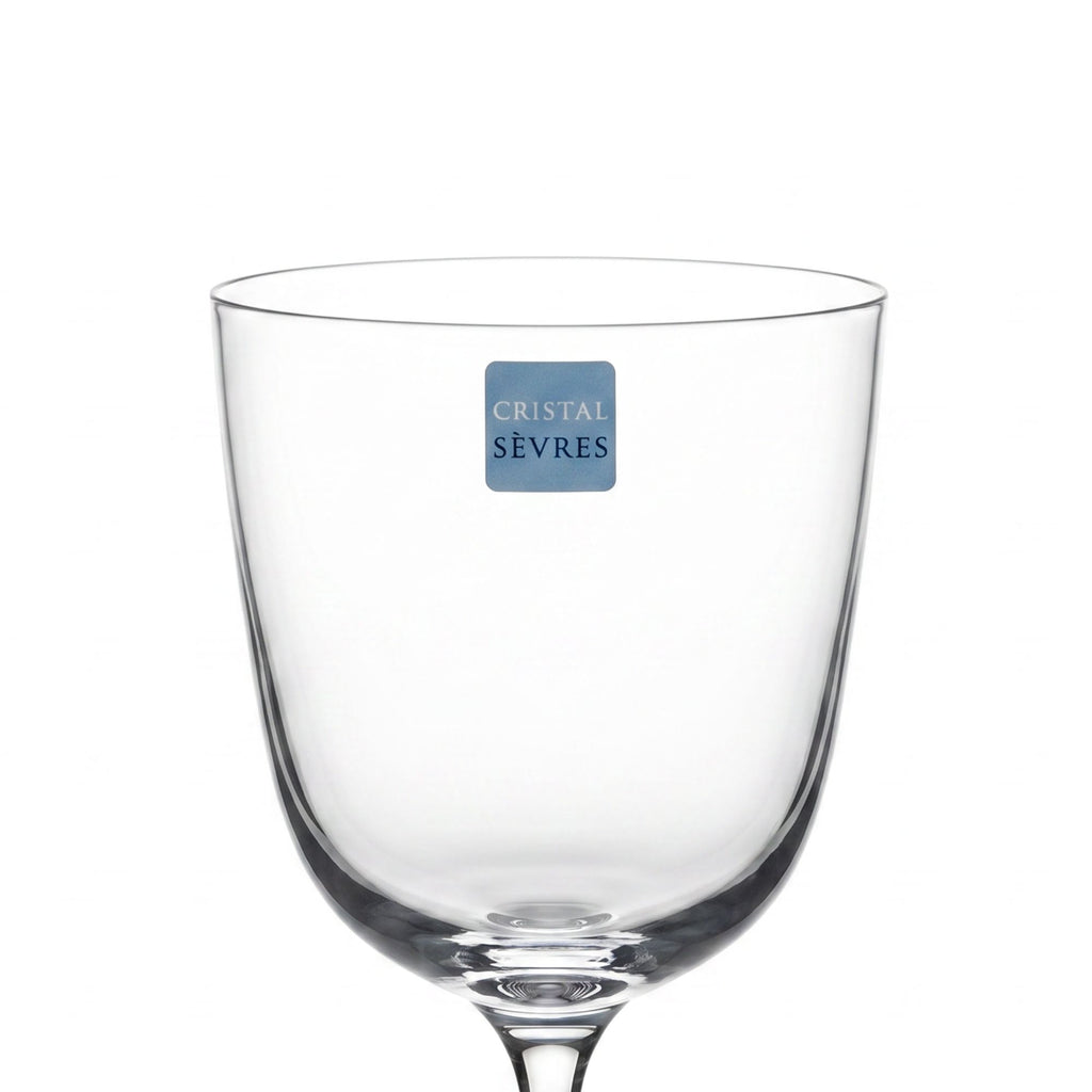 Sei Calici Vino Jambe Courte Cristal Sevres